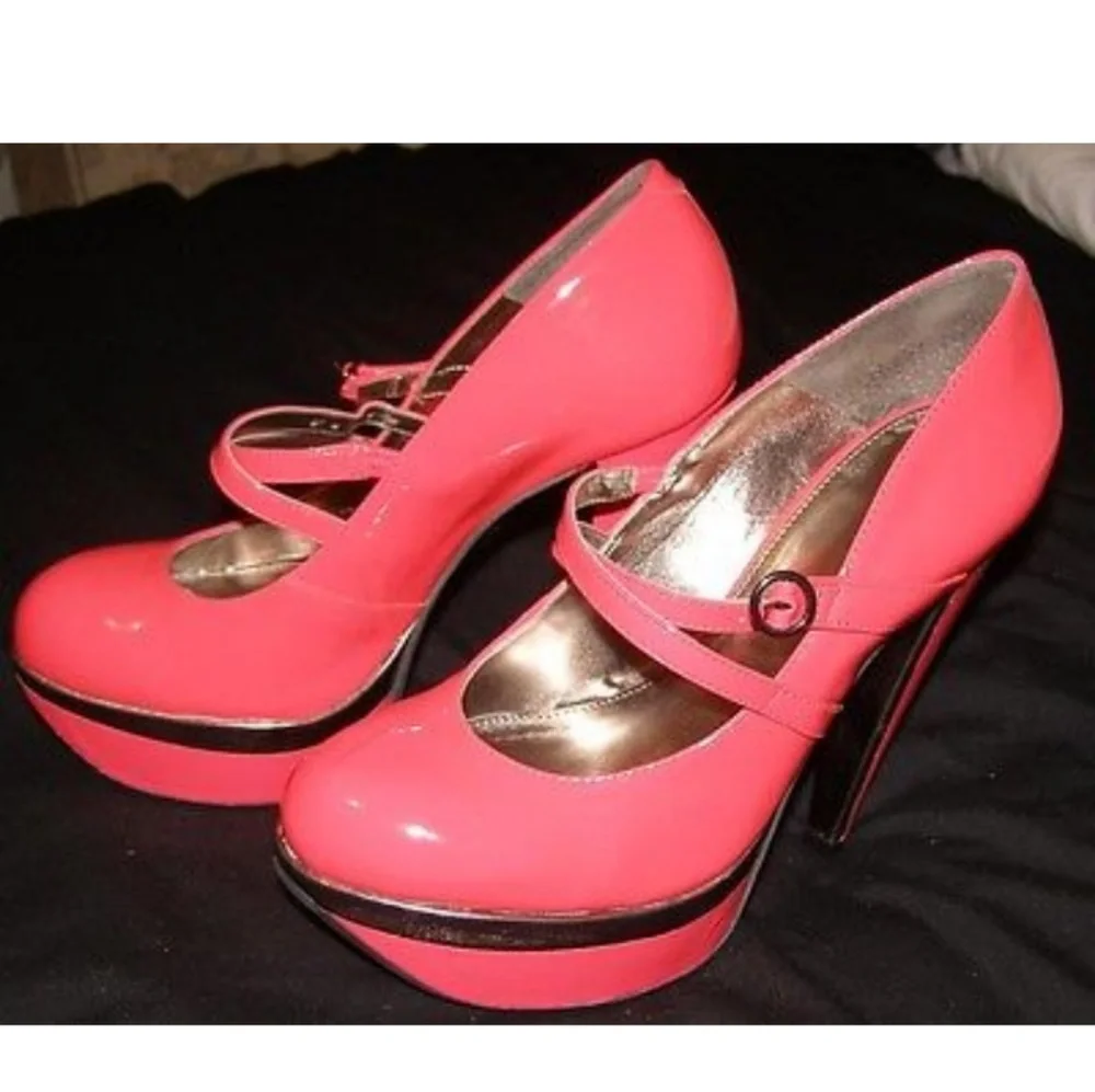 New Topshop platform Mary Jane shoes 8.5 leather
